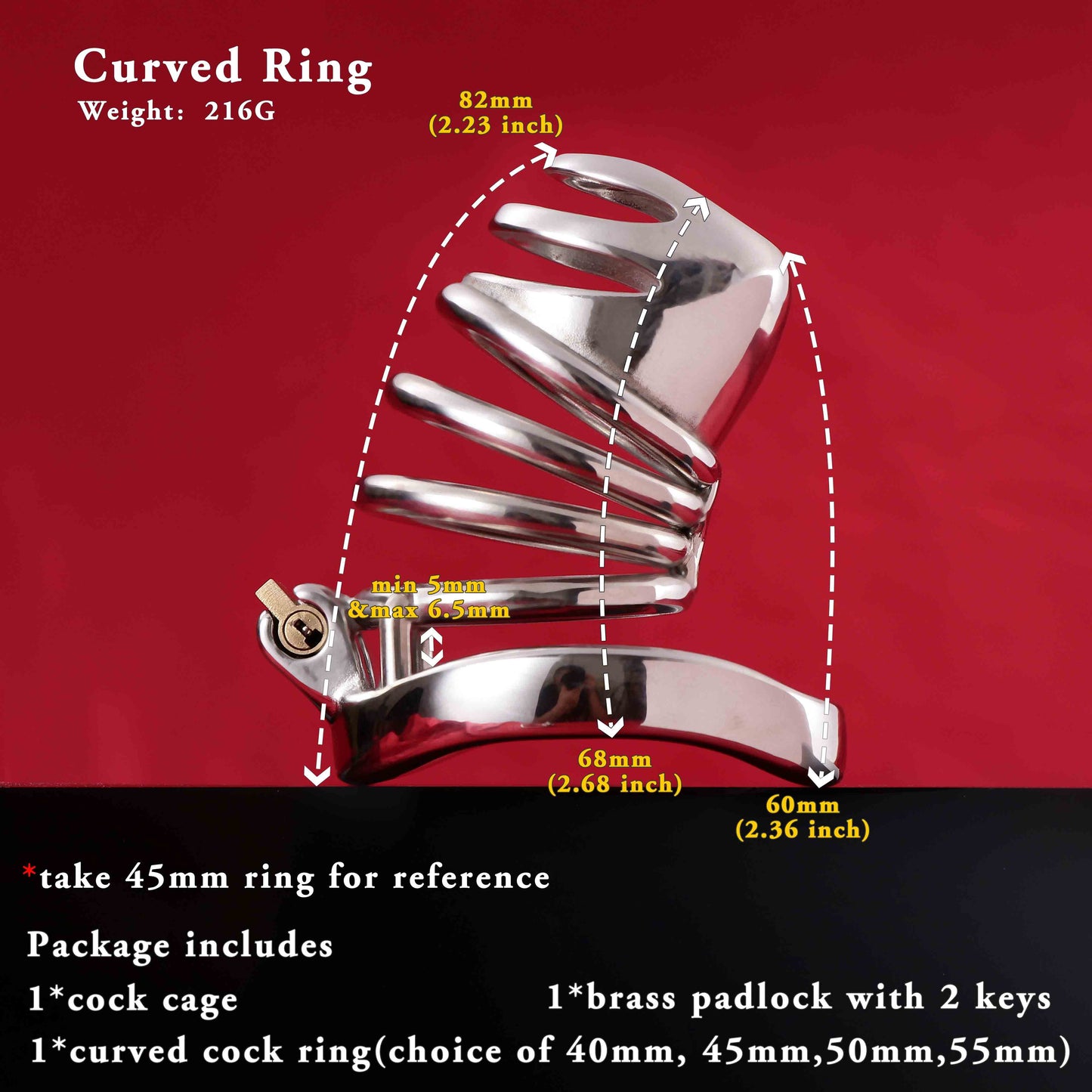 Male Chastity Cage, F3015 - FRRK