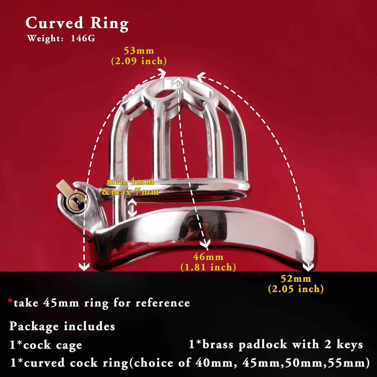 Male Chastity Cage, F3018 - FRRK