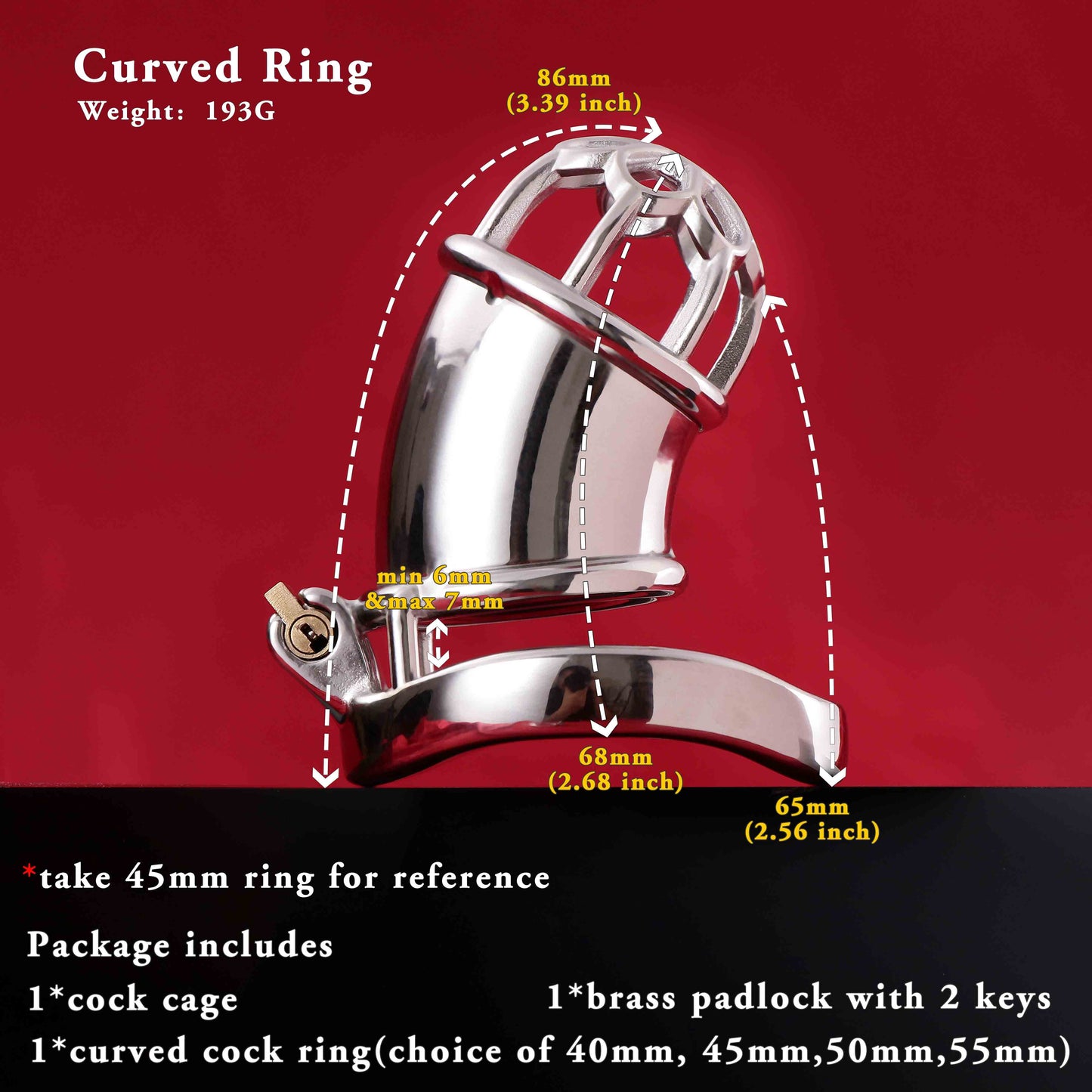 Male Chastity Cage, F3017 - FRRK