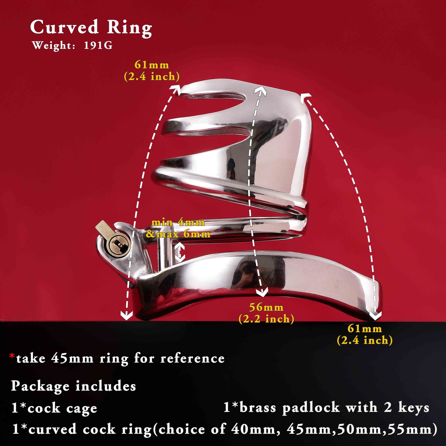 Male Chastity Cage, F3013 - FRRK