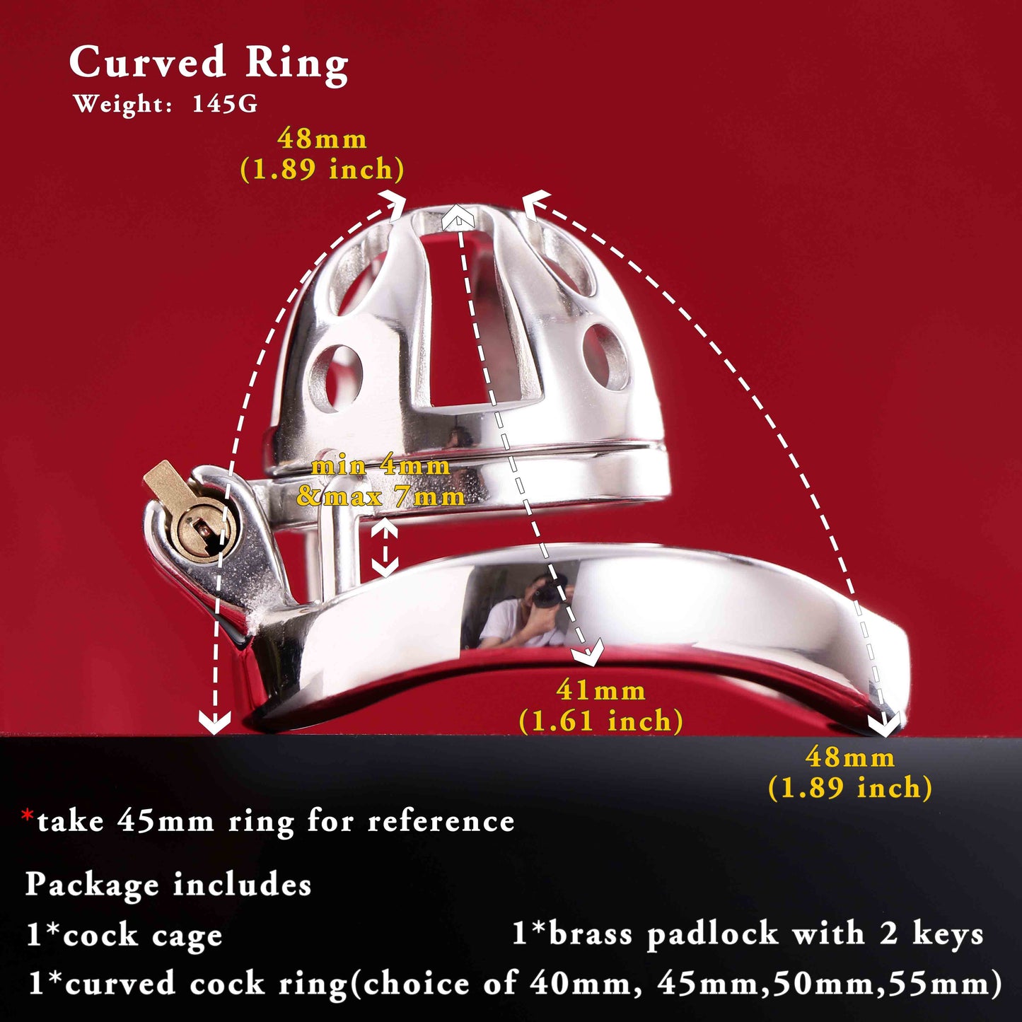 Male Chastity Cage, F3031 - FRRK