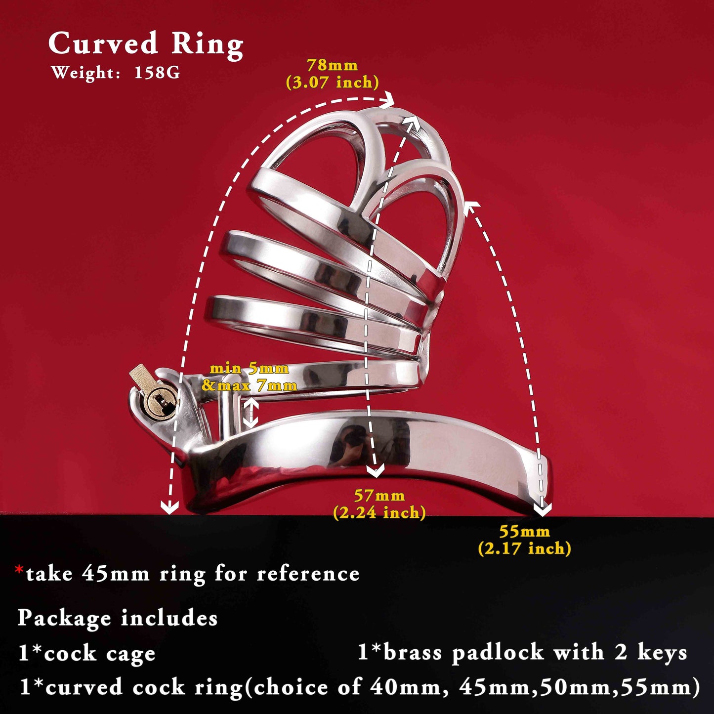 Male Chastity Cage, F3011 - FRRK