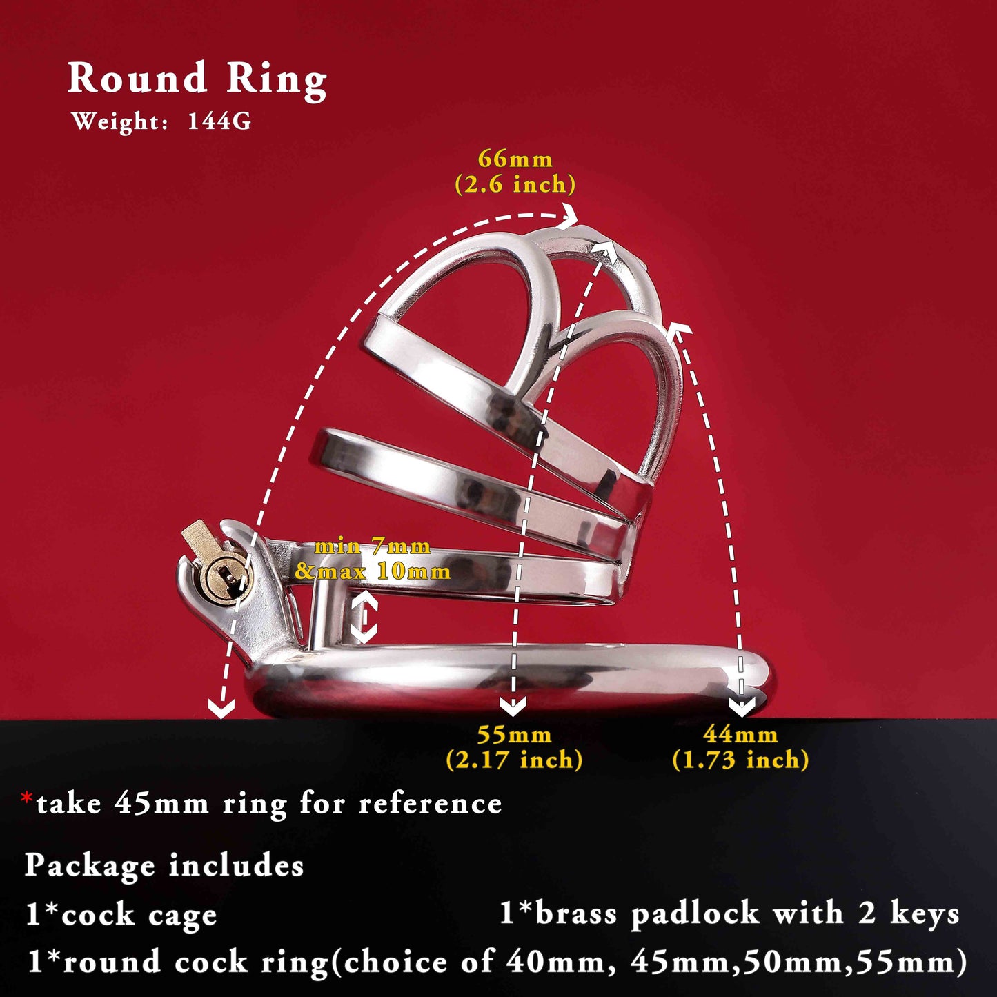 Male Chastity Cage, F3008 - FRRK