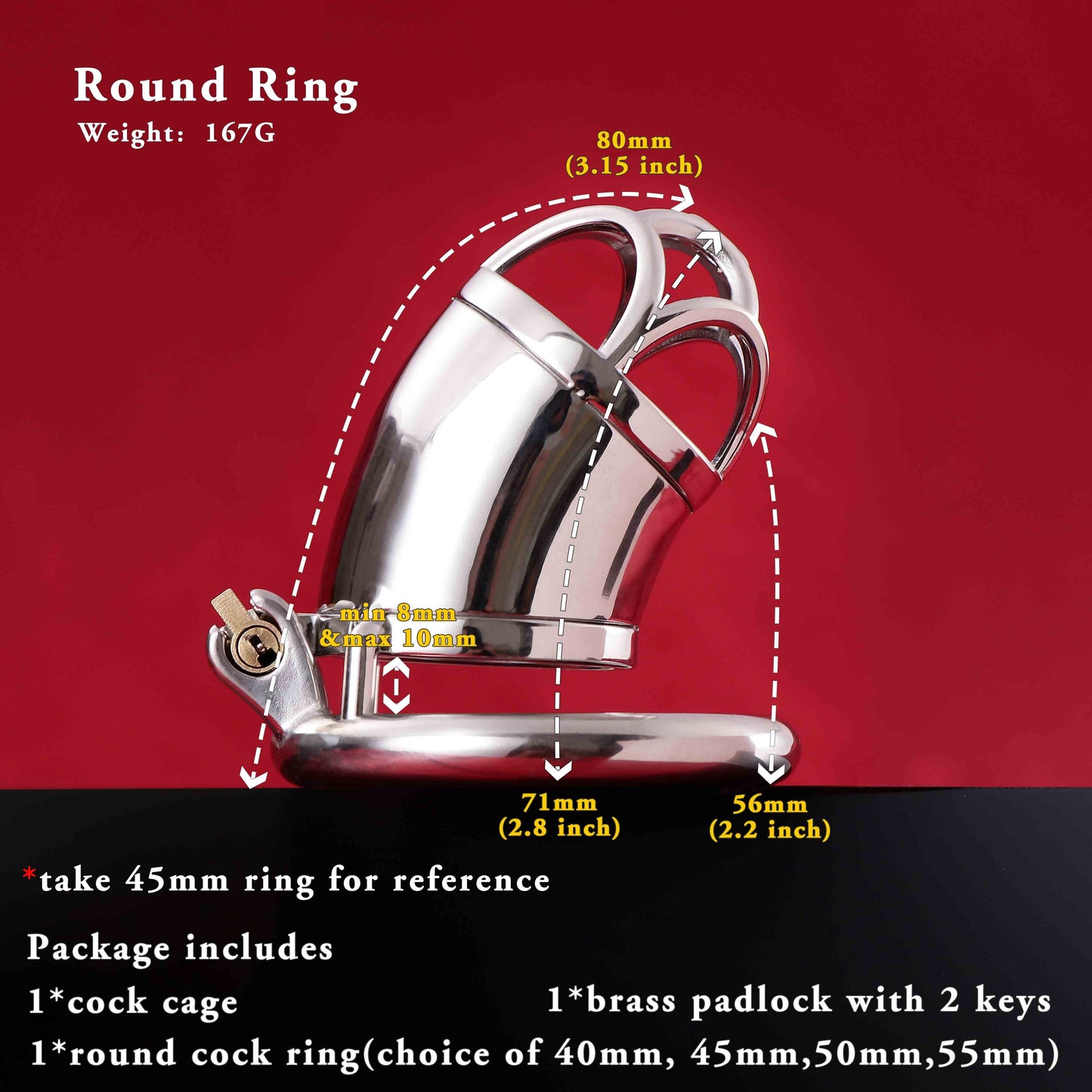 Male Chastity Cage, F3022 - FRRK
