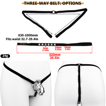 Big-Mouth Predator Aluminum Alloy Chastity Cage