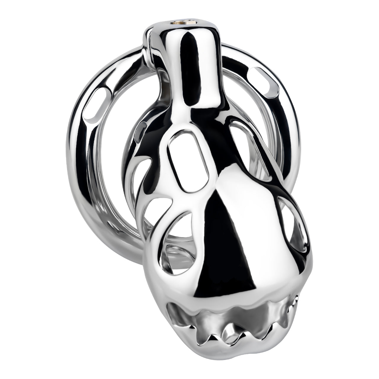 Big-Mouth Predator Aluminum Alloy Chastity Cage