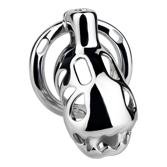 Big-Mouth Predator Aluminum Alloy Chastity Cage