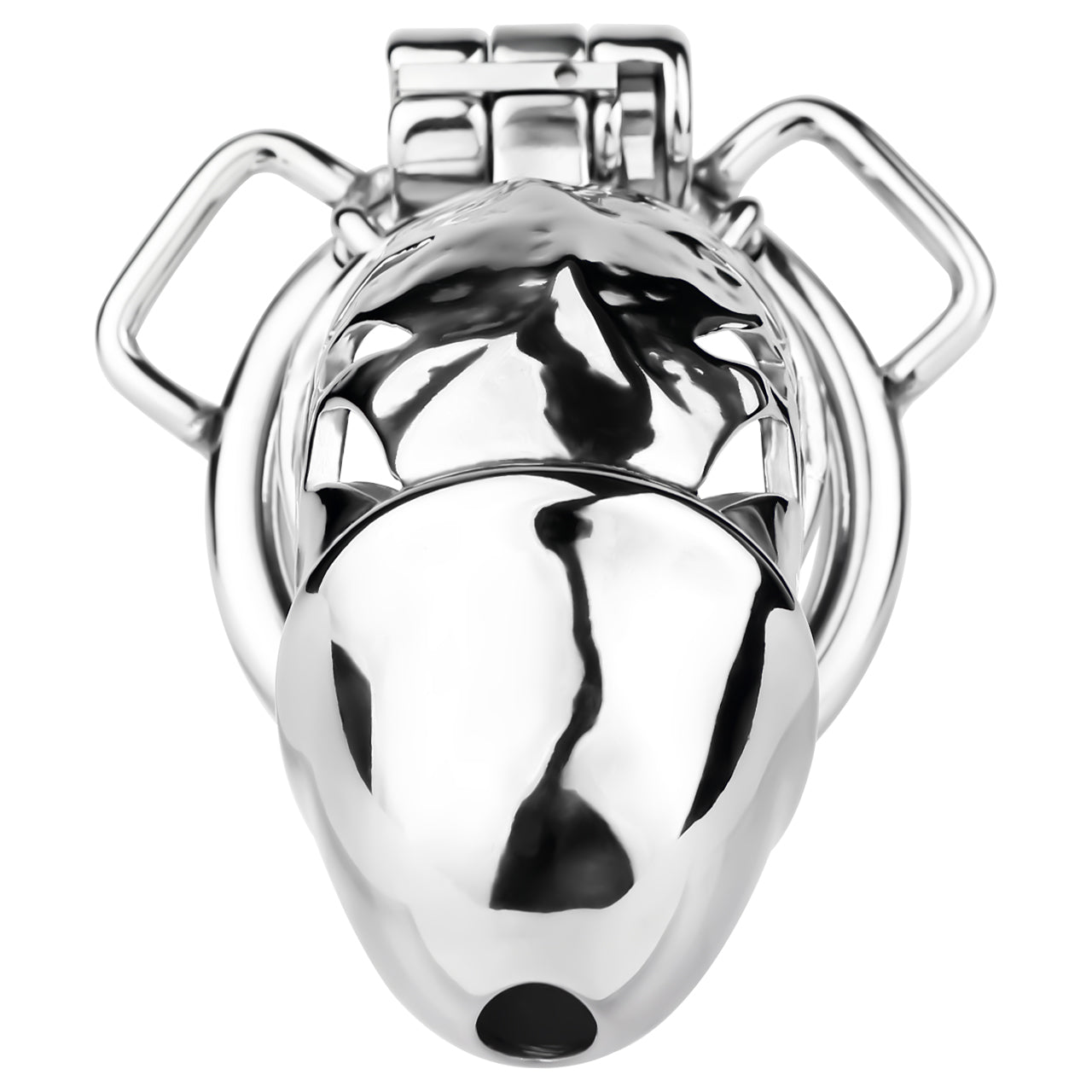 Metal Chastity Dick Locking Cage- Silver