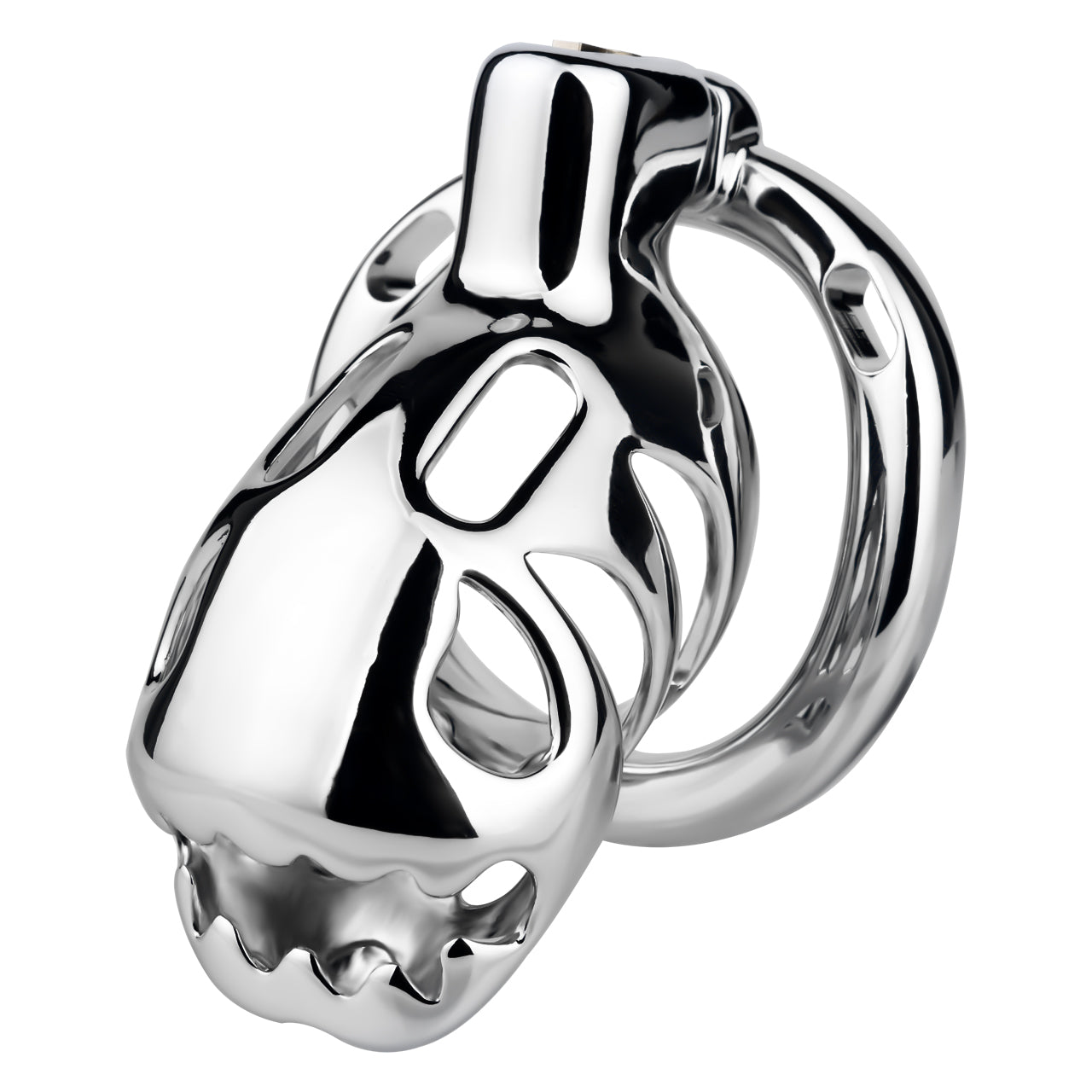 Big-Mouth Predator Aluminum Alloy Chastity Cage