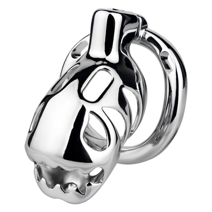 Big-Mouth Predator Aluminum Alloy Chastity Cage