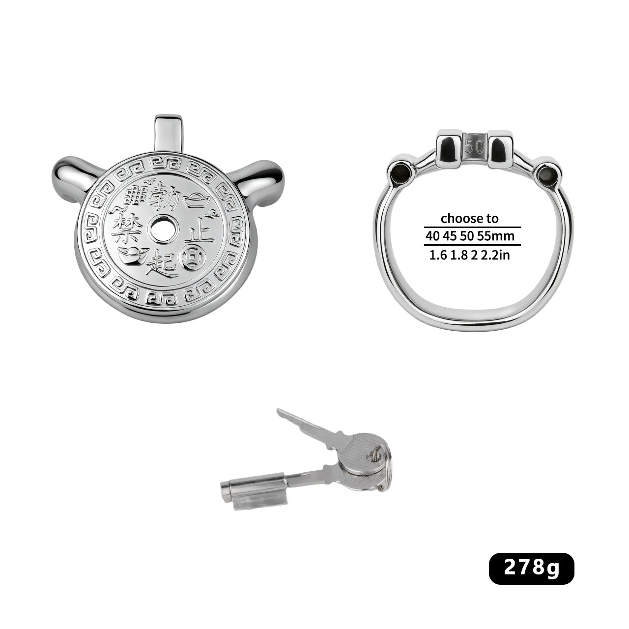 Heavy-Duty Flat Chastity Cage | F343A