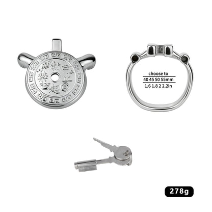 Heavy-Duty Flat Chastity Cage | F343A