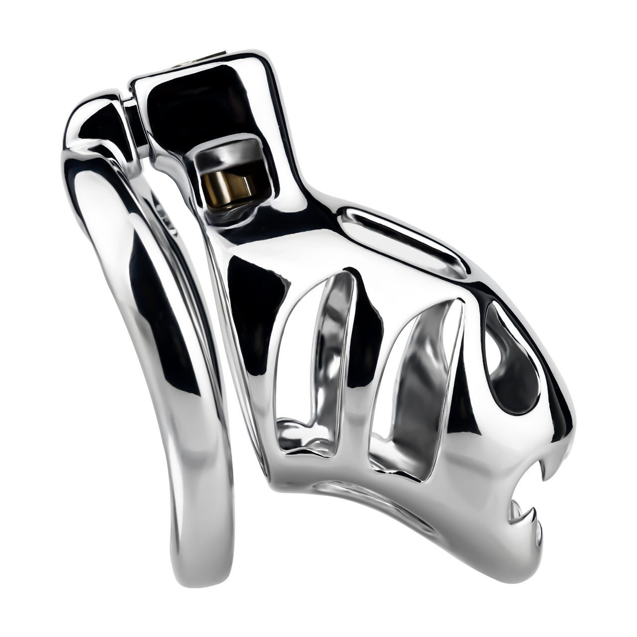 Big-Mouth Predator Aluminum Alloy Chastity Cage