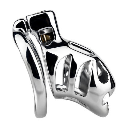 Big-Mouth Predator Aluminum Alloy Chastity Cage
