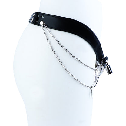 Lockable Harness Bondage Inverted Chastity Pants | F364A