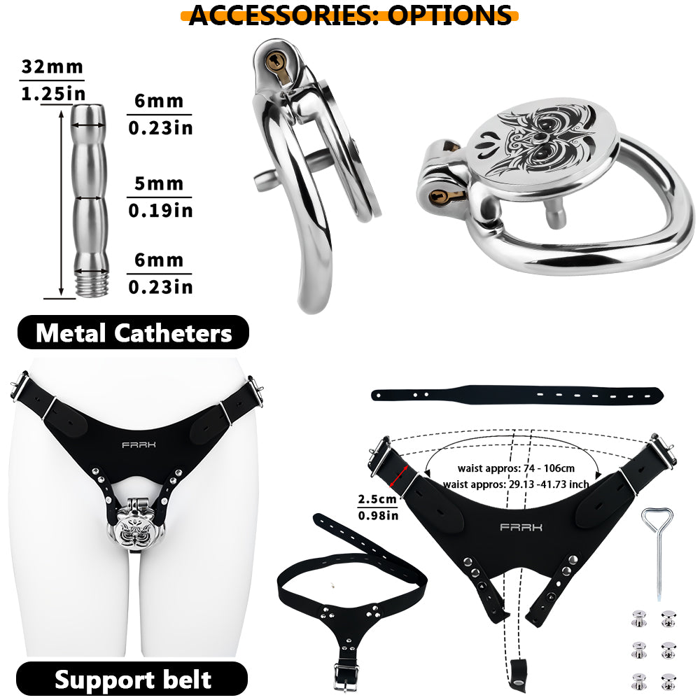 Flat Chastity Totem Cage | F309