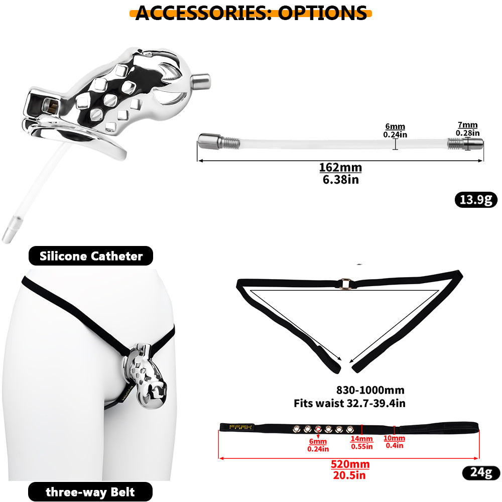 Aluminum Alloy Clown Chastity Cage