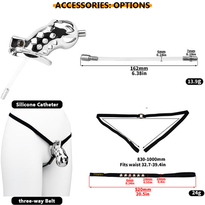 Aluminum Alloy Clown Chastity Cage