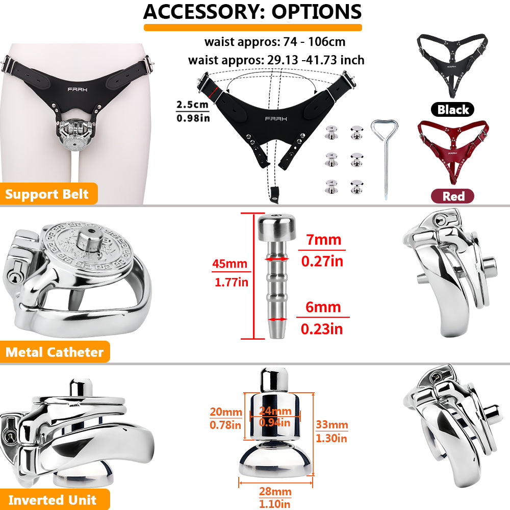 Heavy-Duty Flat Chastity Cage | F343A