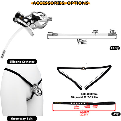 Aluminum Alloy Clown Chastity Cage 