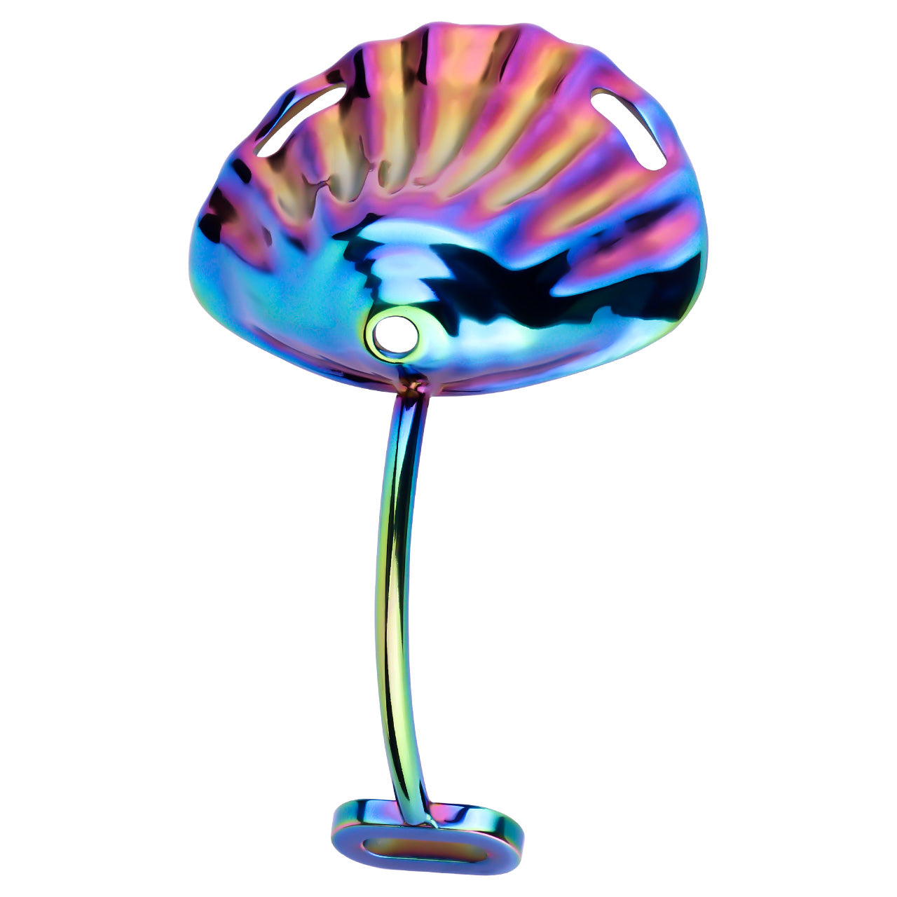 Wearable Colorful Metal Shell Invisible Chastity Cage | F277A