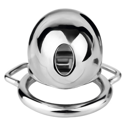 Metal Chastity Dick Locking Cage- Silver