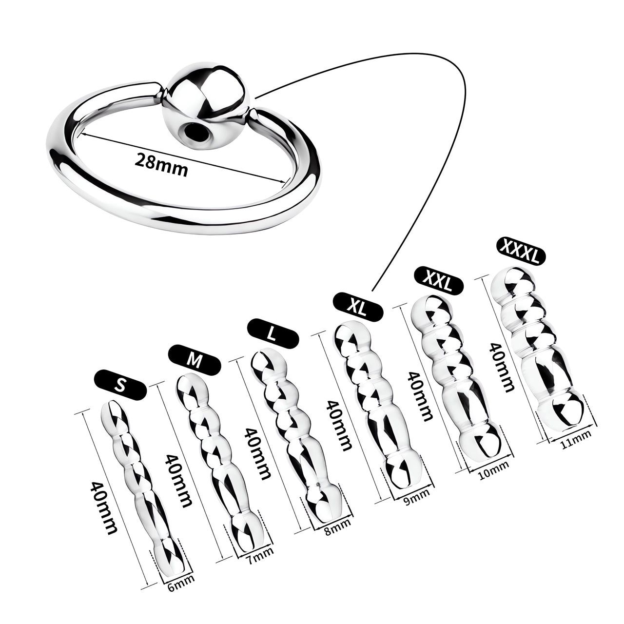 Ribbed-Shaped Prostate Massager with Nylon Cord and Pull Ring | F3209 - FRRK