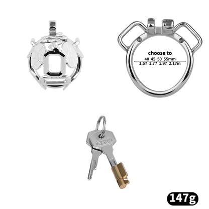 Solar Serpent Coiled Chastity Cage | F316A