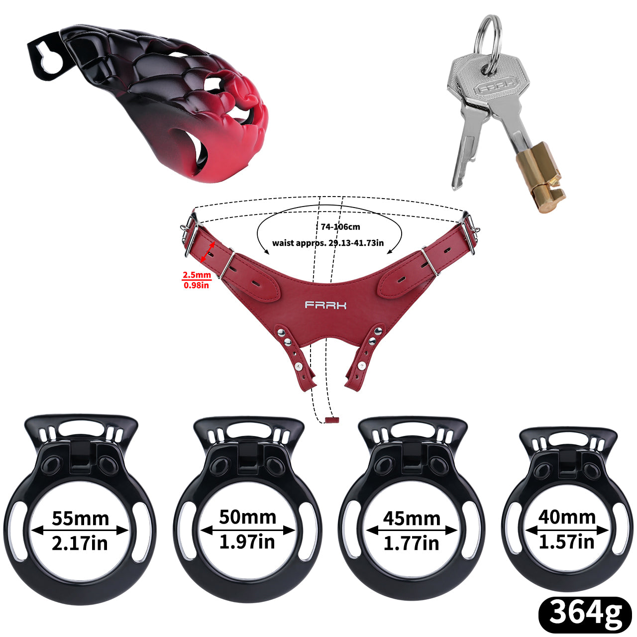 Serpent Queen Chastity Cage | F297