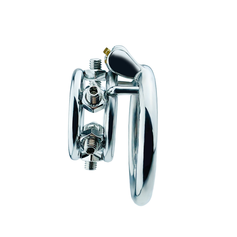 Double Penis Rings Welded Spikes Chastity Cage, F3132 - FRRK