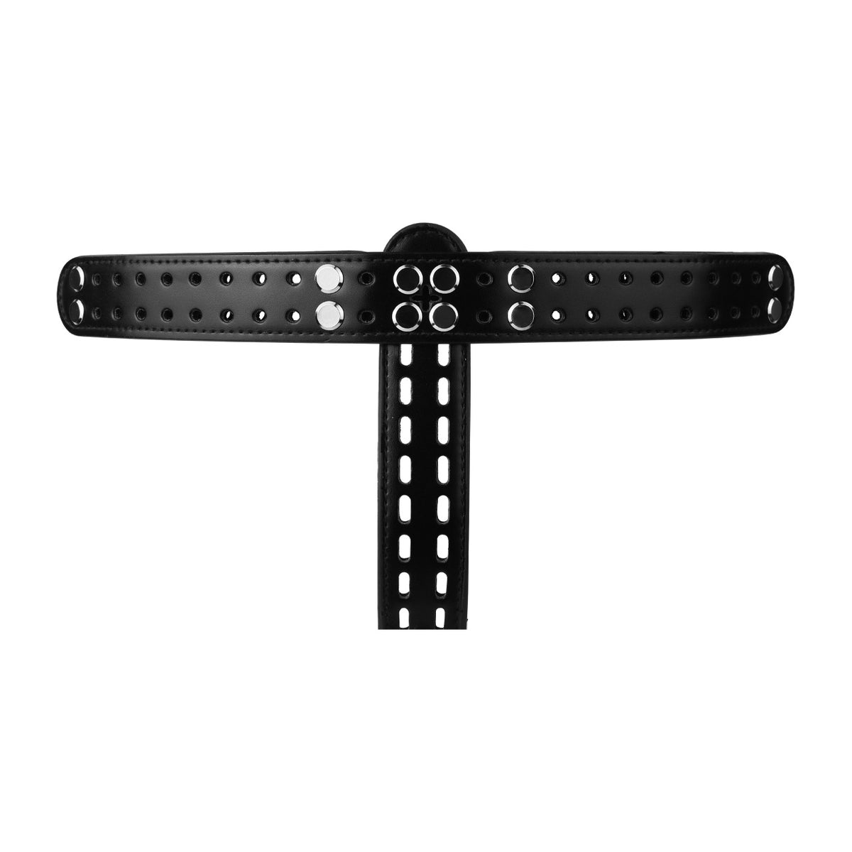 Silver Scale Lockable Harness Bondage Chastity Pants | F363A