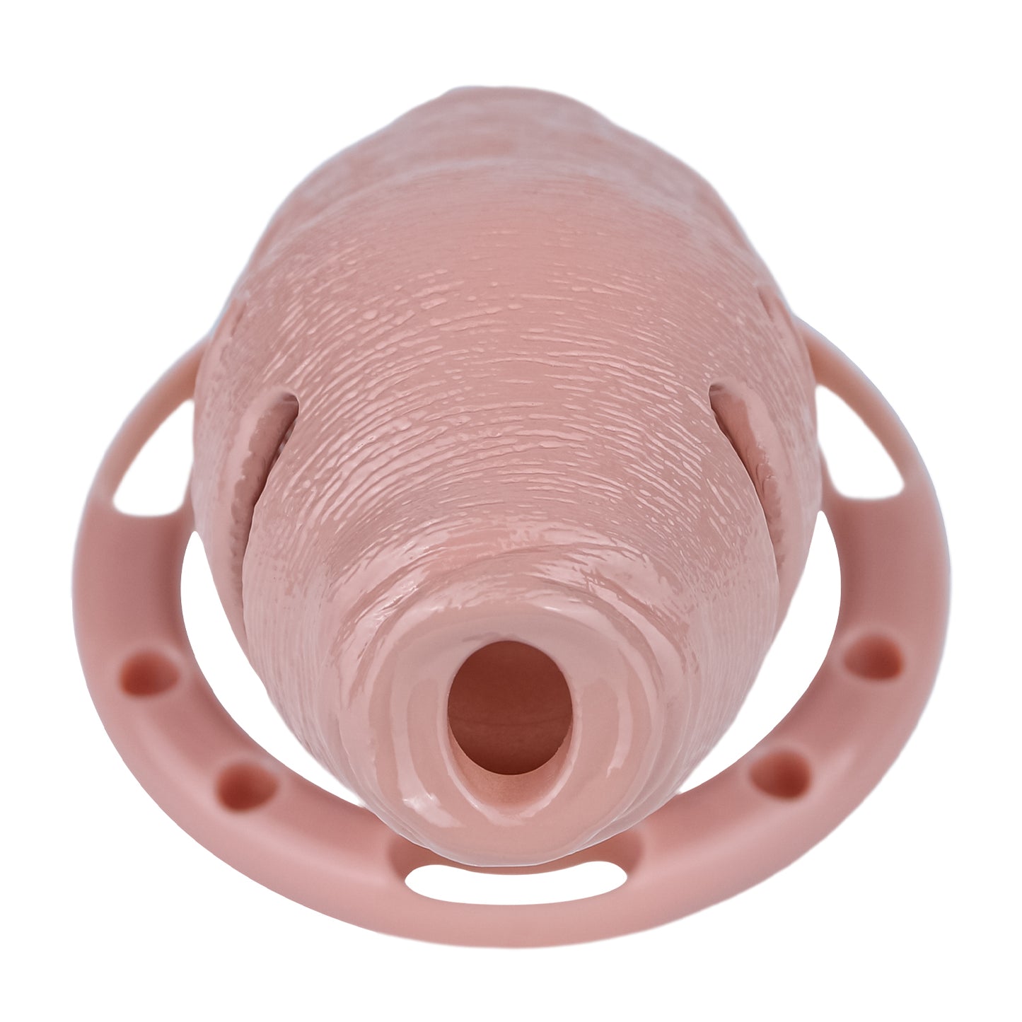 ABS Resin Realistic Dick Chastity Cage – Fully Enclosed Type AS037