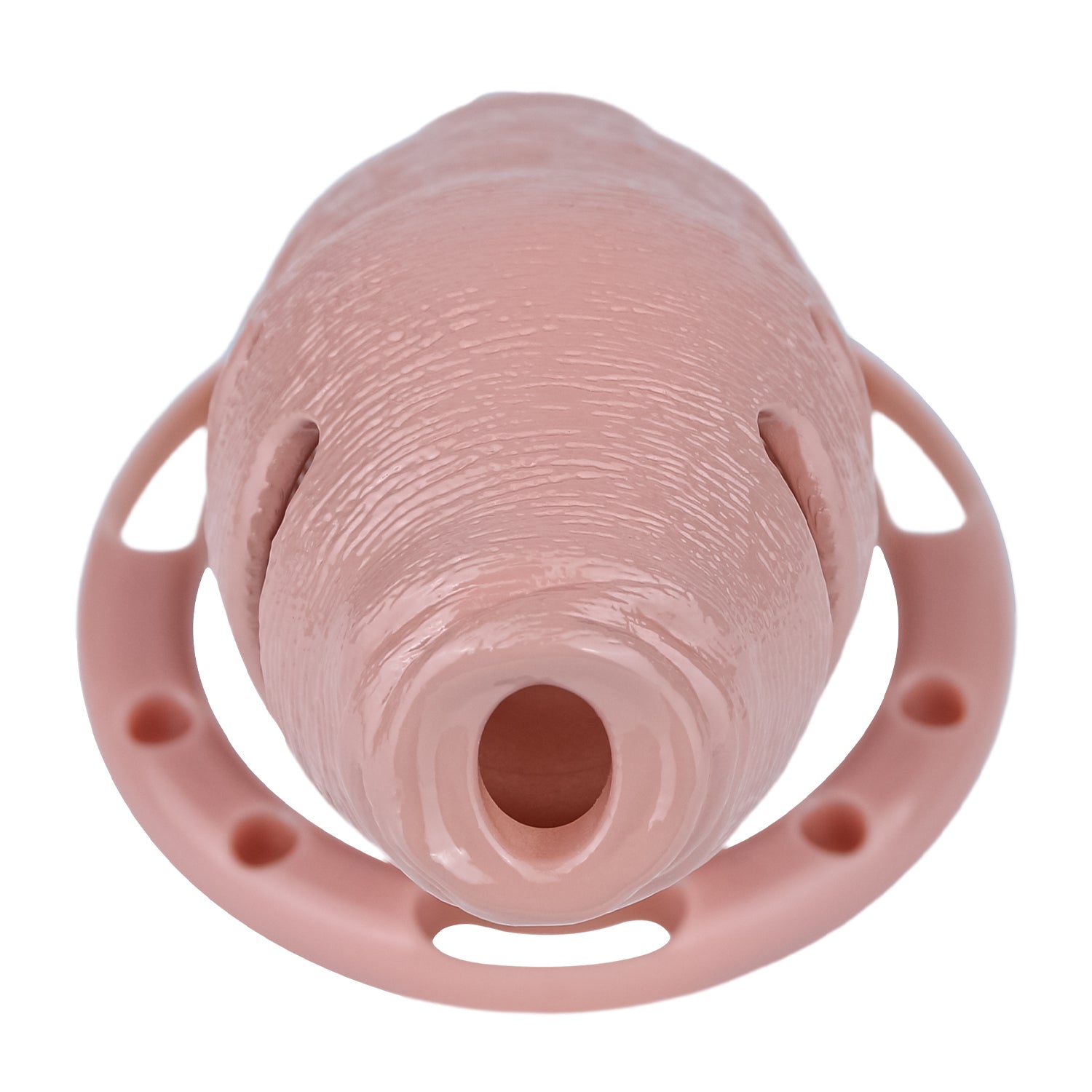 ABS Resin Realistic Dick Chastity Cage – Fully Enclosed Type AS037