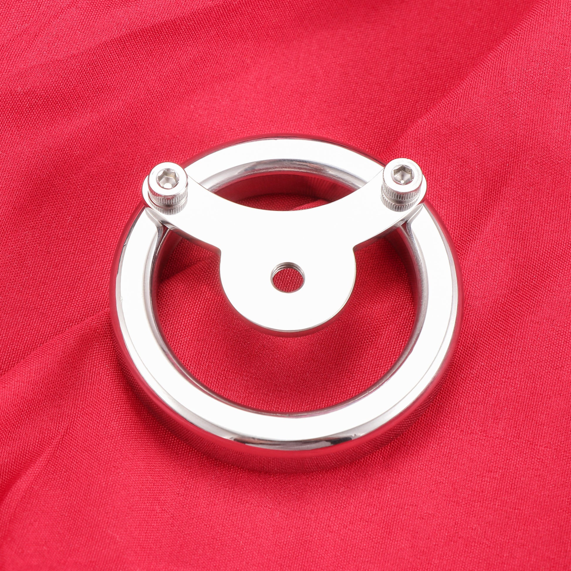 Inverted Negative Ball Flat Chastity Cage with Catheter, F3163 - FRRK