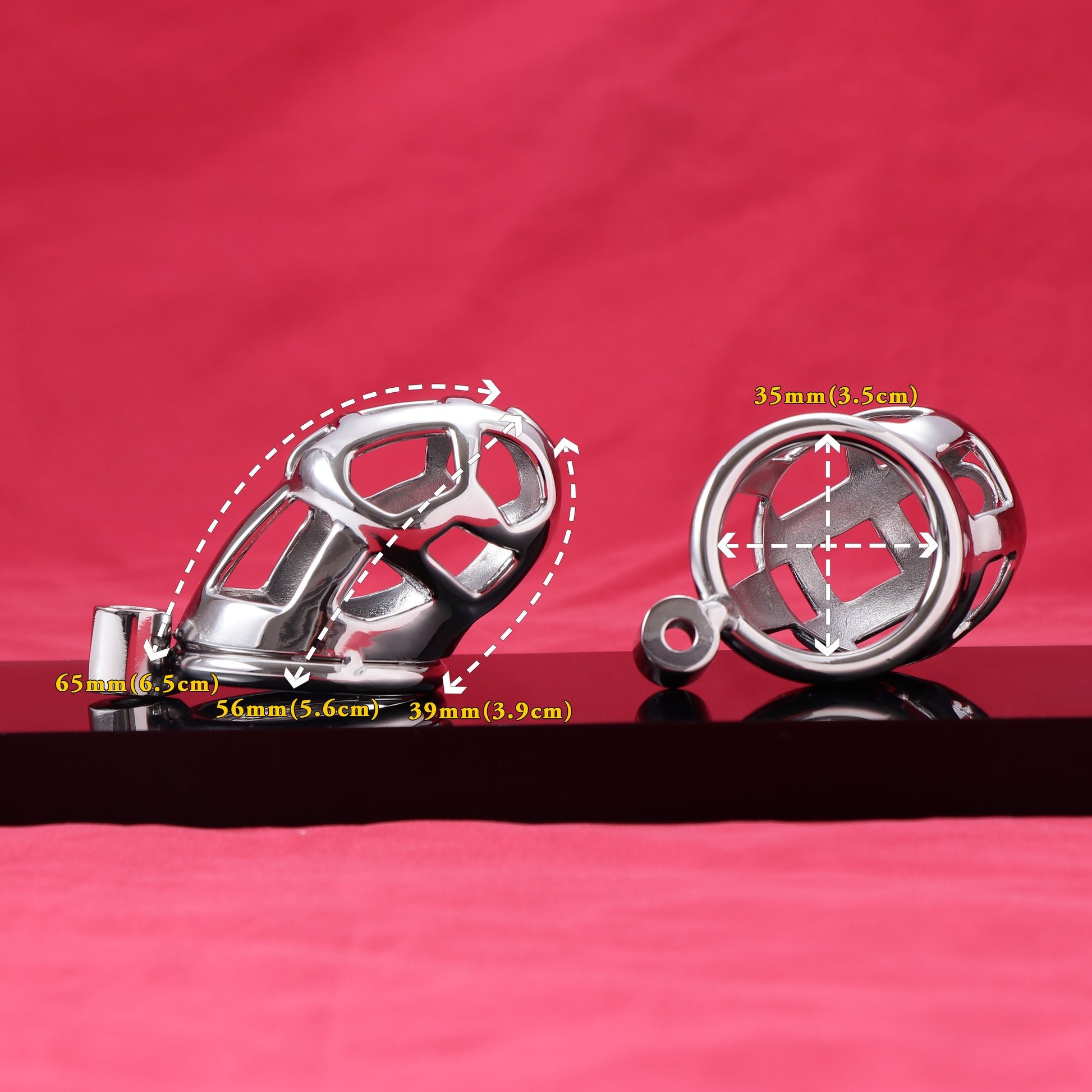 Small Mamba Chastity Cage Allen Wrench Lock, F3088 - FRRK