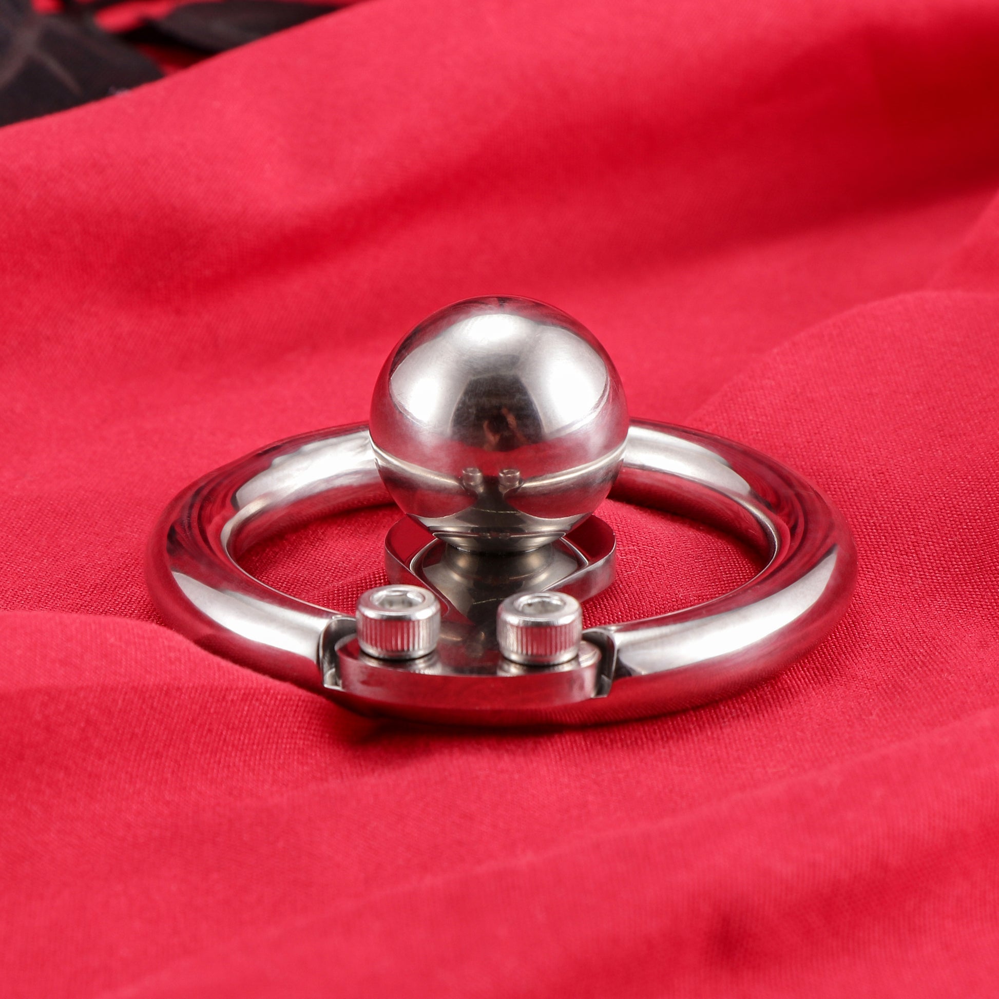 Negative Ball Inverted Steel Flat Chastity Cage, F3158 - FRRK