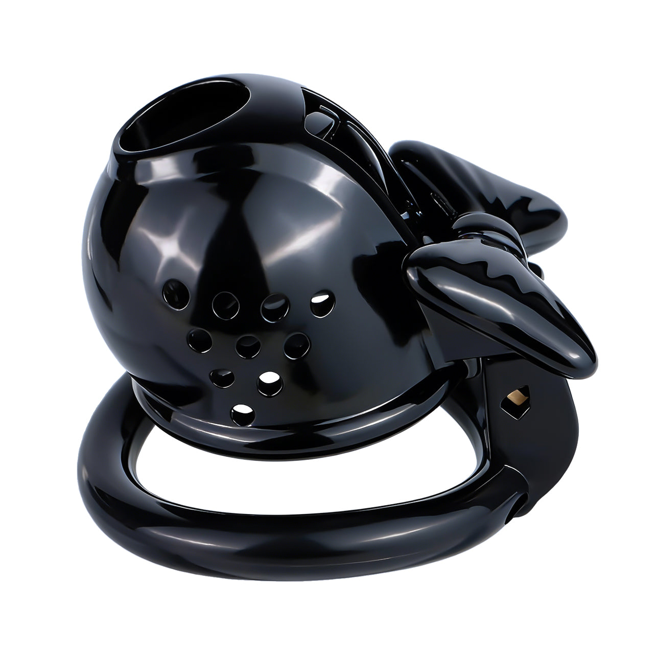 Black Bowtie Elegant Sissy Maid Chastity Cage | F321A