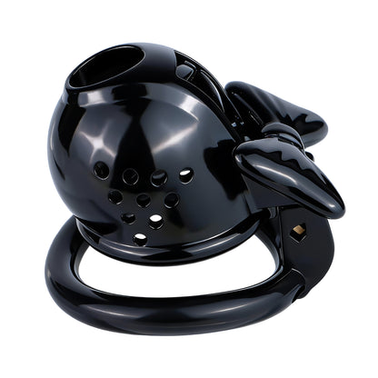 Black Bowtie Elegant Sissy Maid Chastity Cage | F321A