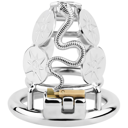Solar Serpent Coiled Chastity Cage | F316A