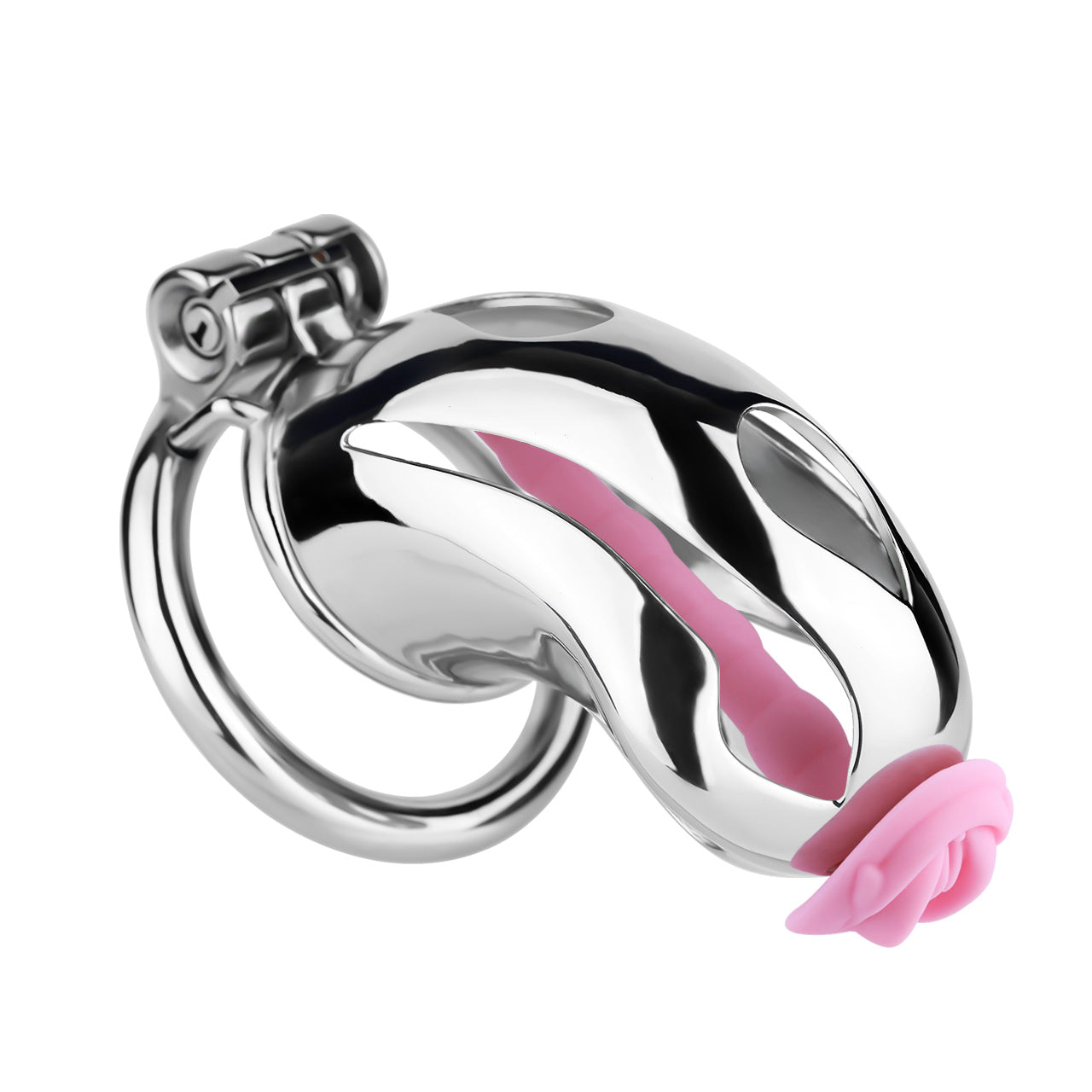 Cobra Series Mamba Chastity Cage | F312A Large Size - Silver