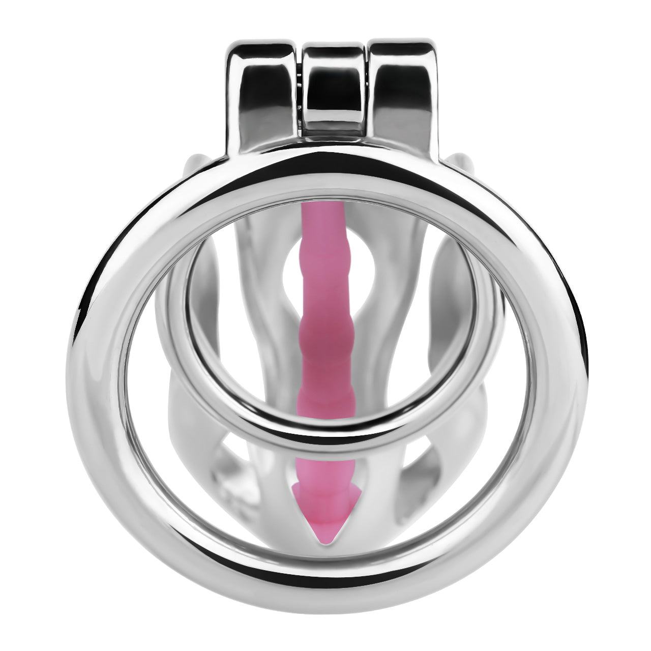 Cobra Series Mamba Chastity Cage | F312A Large Size - Silver