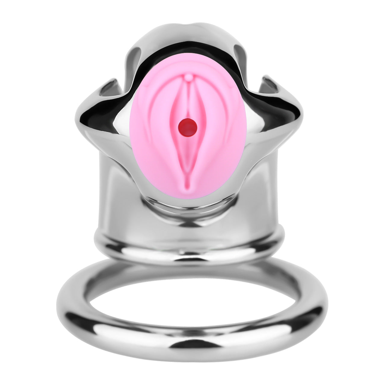 Cobra Series Mamba Chastity Cage | F312A Large Size - Silver
