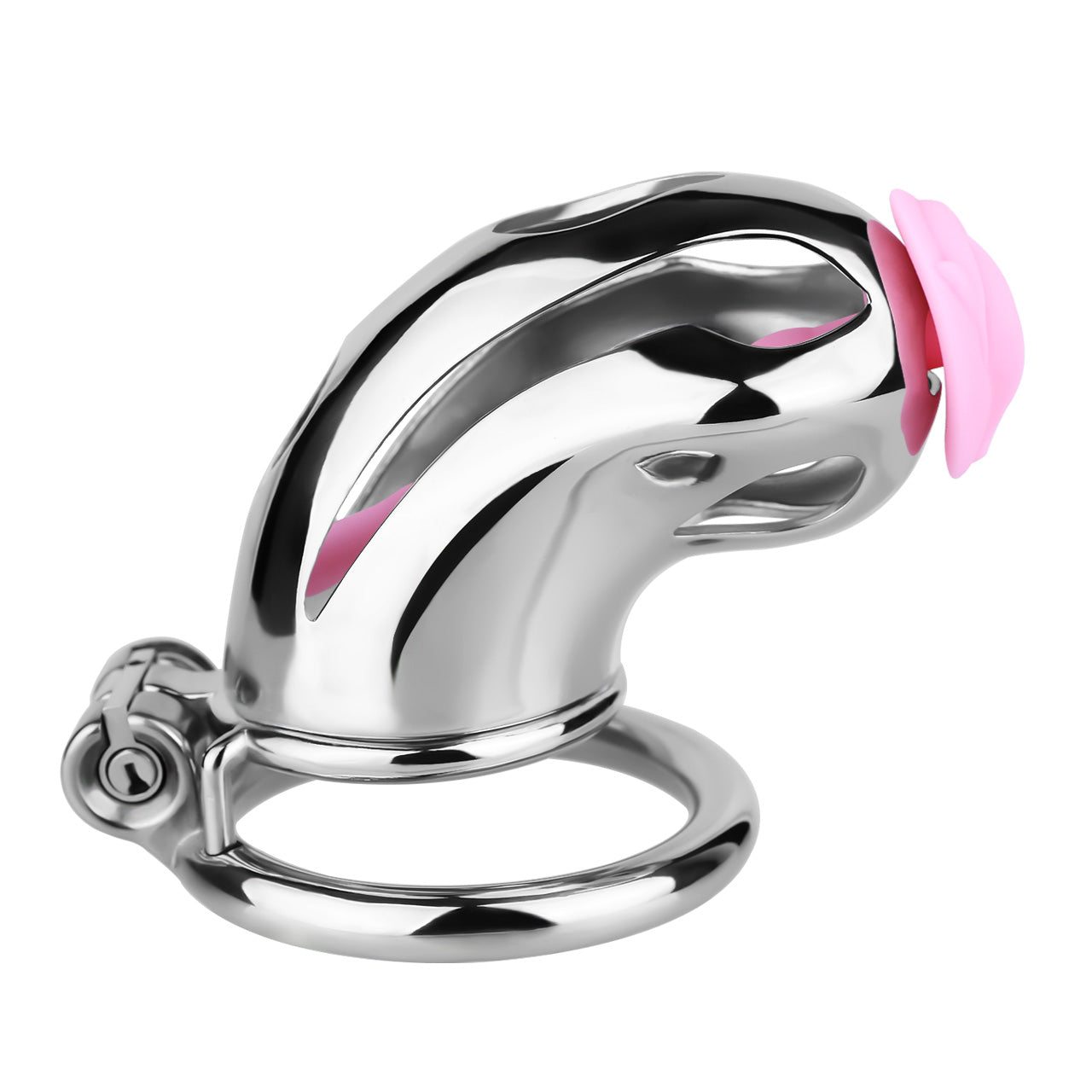 Cobra Series Mamba Chastity Cage | F312A Large Size - Silver