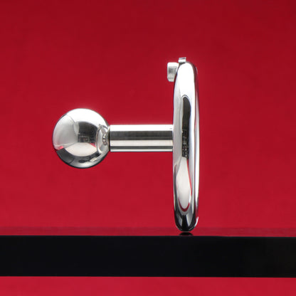 Negative Ball Flat Chastity Cage with Long Bar, F3111 - FRRK