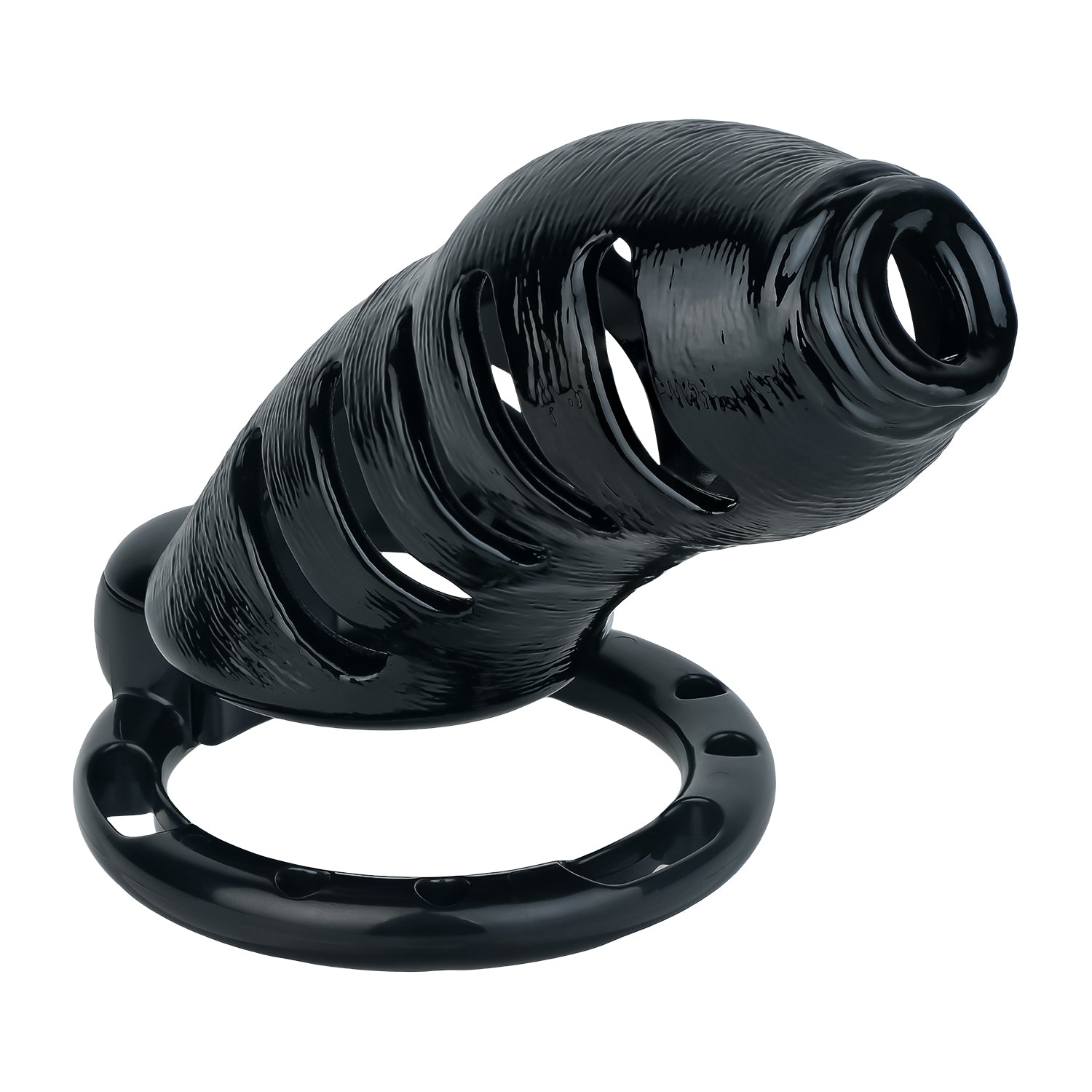 ABS Resin Realistic Dick Chastity Cage – Fully Enclosed Type AS037