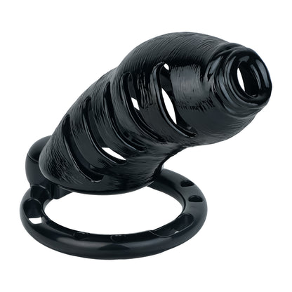 ABS Resin Realistic Dick Chastity Cage – Fully Enclosed Type AS037