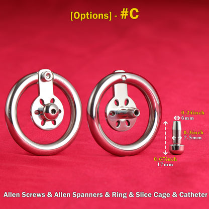 Ultra Slice Femboy Flat Chastity Cage, F3117 - FRRK