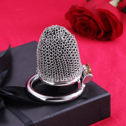 Small Metal Mesh Chastity Cage, F3197 - FRRK