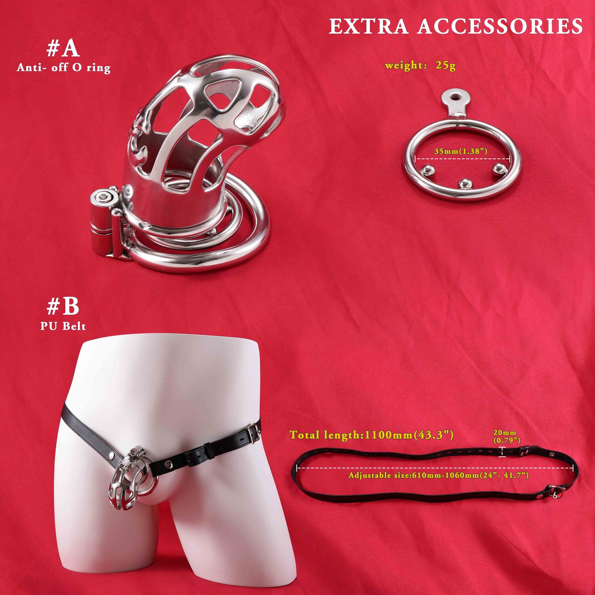 Maxi Mamba Chastity Cage Allen Wrench Lock | F3093