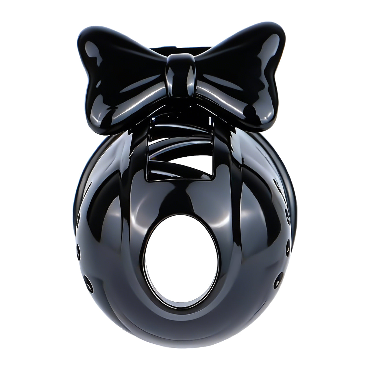 Black Bowtie Elegant Sissy Maid Chastity Cage | F321A